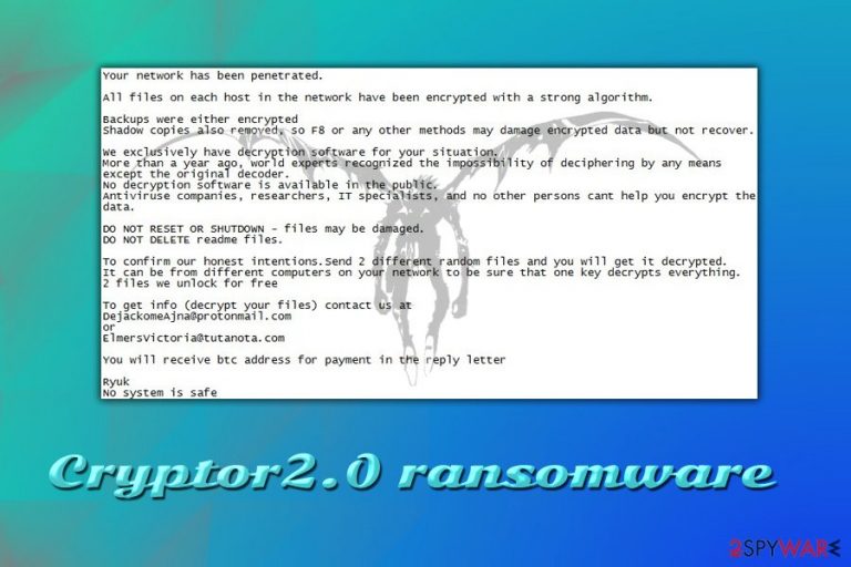 Cryptor2.0 ransomware Cryptor2.0 ransomware