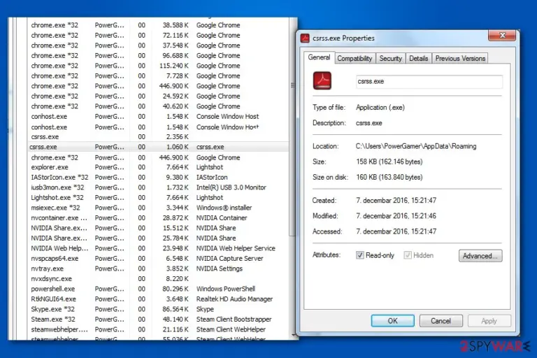 Csrss.exe trojan image