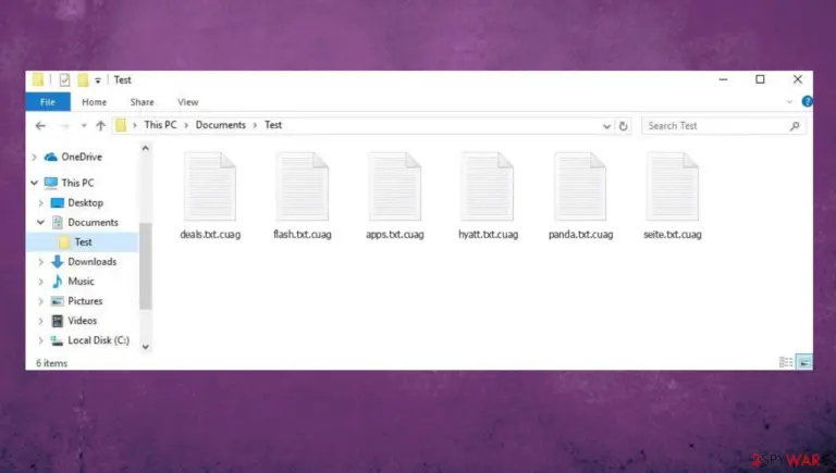 Cuag file virus