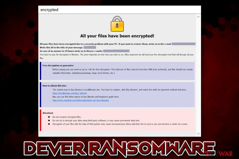 Dever ransomware Dever ransomware