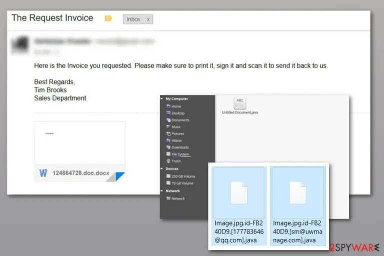 Dharma Java ransomware image