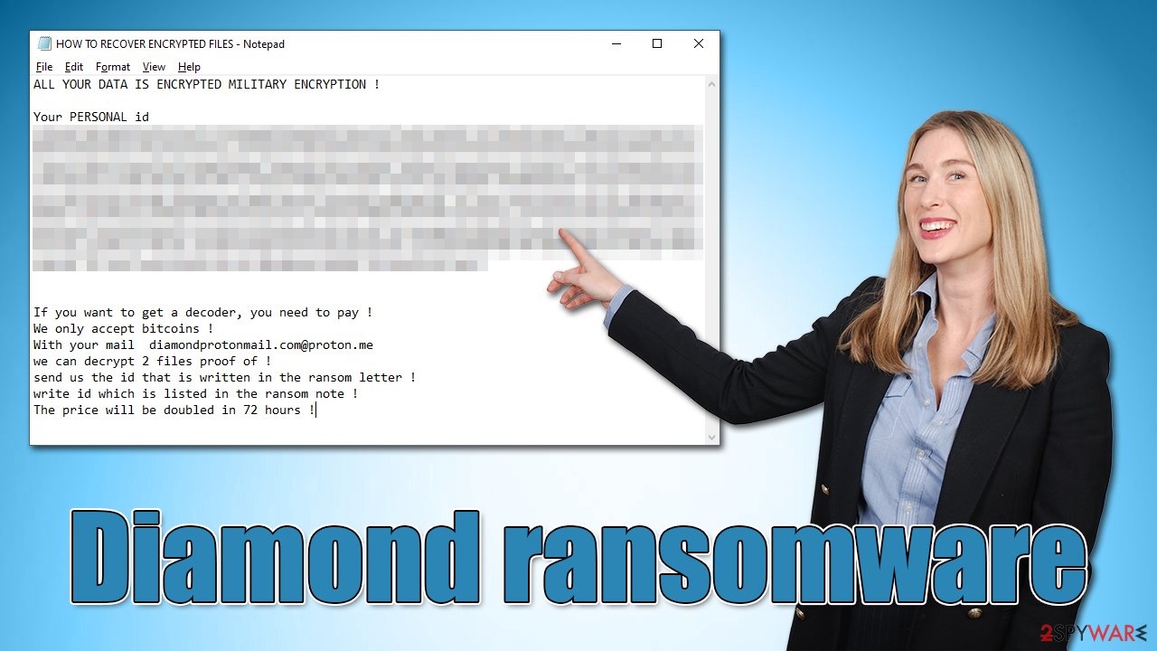 Diamond ransomware virus Diamond ransomware virus