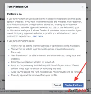 Facebook virus uninstall guide