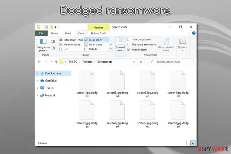 Dodged ransomware encrypted files