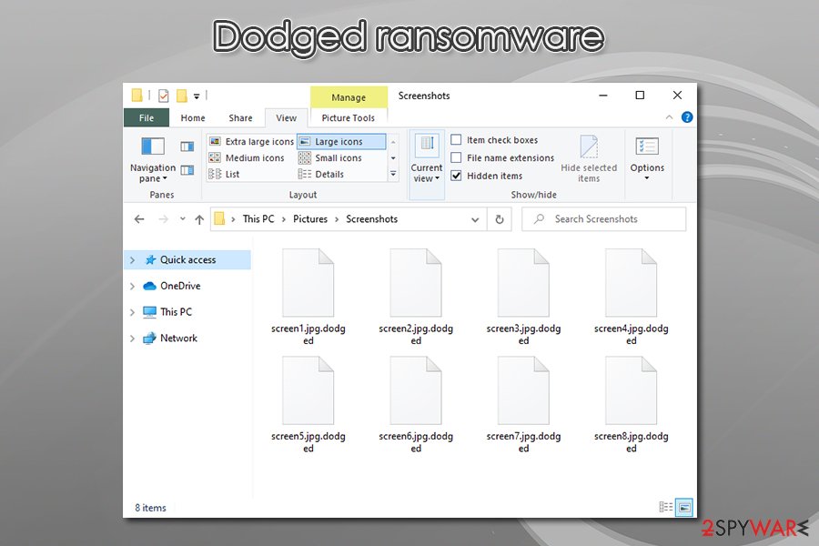 Dodged ransomware encrypted files Dodged ransomware encrypted files