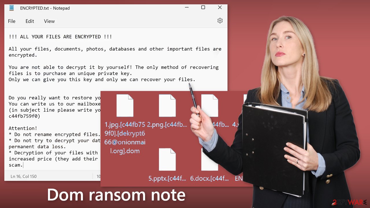 Dom ransom note Dom ransom note