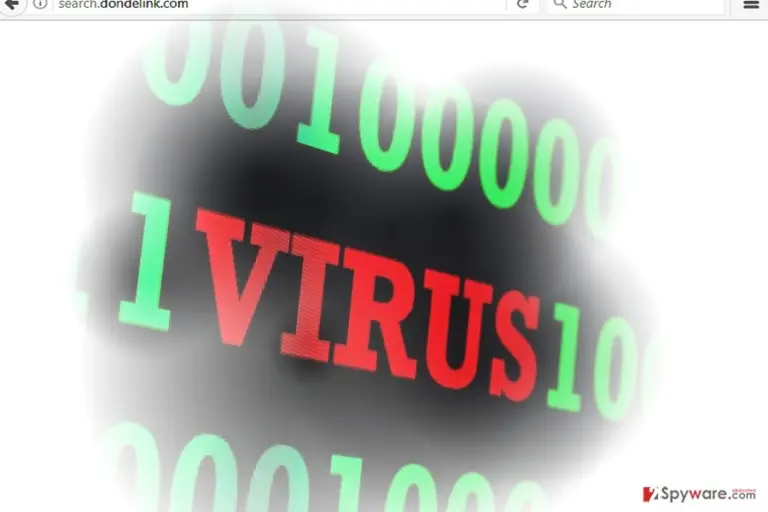 Search.dondelink.com virus sample