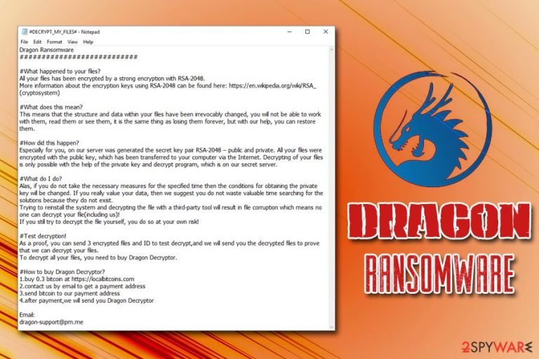 Dragon ransomware Dragon ransomware