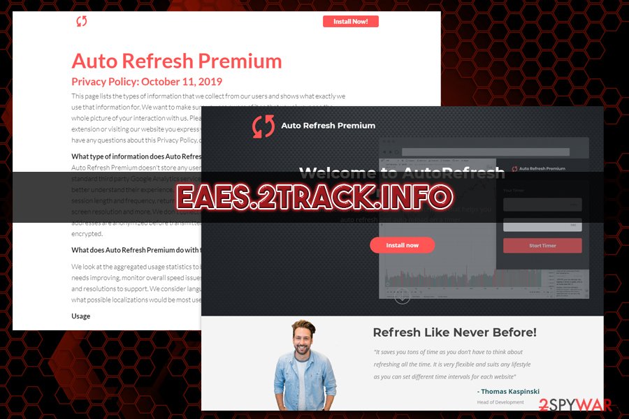 Eaes.2track.info redirects Eaes.2track.info redirects