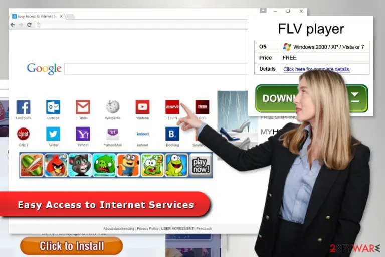 The image of Easy Access to Internet Services virus