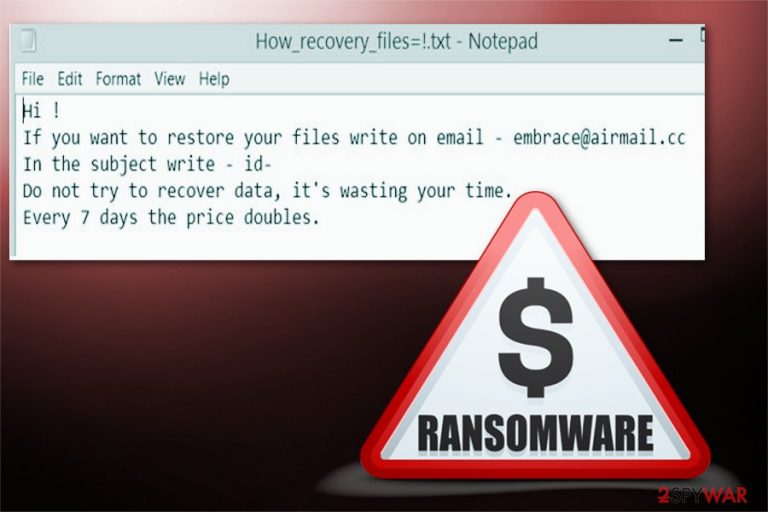 Embrace ransomware picture Embrace ransomware picture