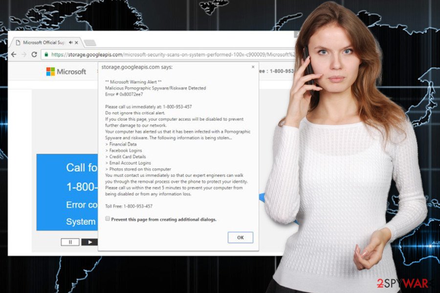 The image of “Error 0x80072ee7” virus The image of “Error 0x80072ee7” virus