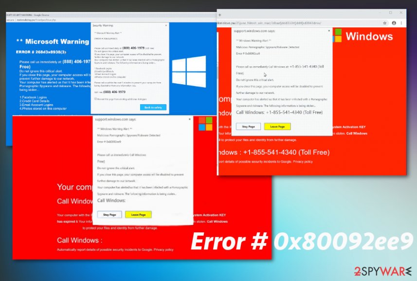 Error #0x80092ee9 Error #0x80092ee9