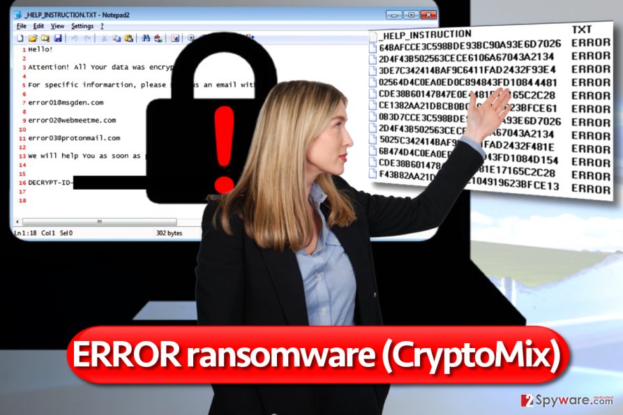 Error virus is a version of CryptoMix ransomware Error virus is a version of CryptoMix ransomware