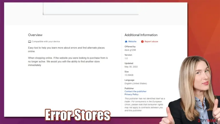 Error Stores virus