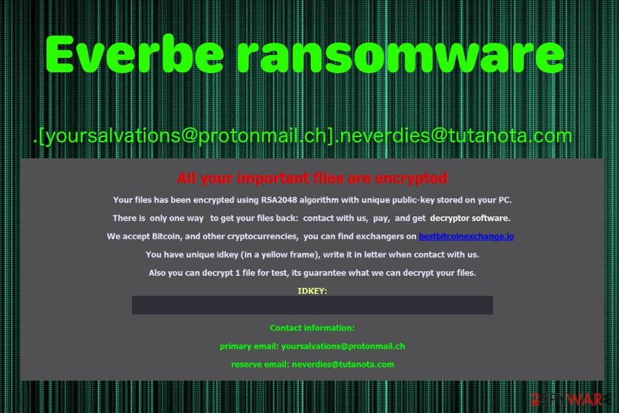 Everbe ransomware came back in November Everbe ransomware came back in November