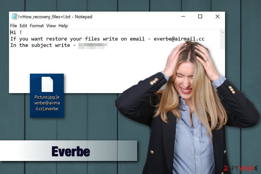 Everbe ransomware virus image Everbe ransomware virus image