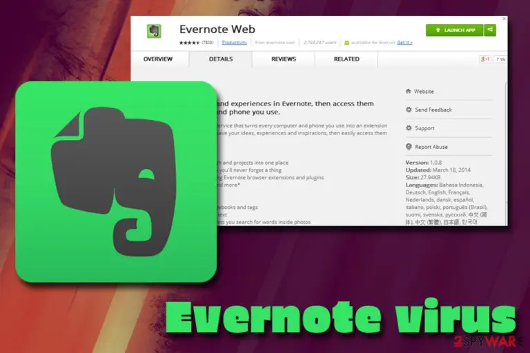 Evernote virus