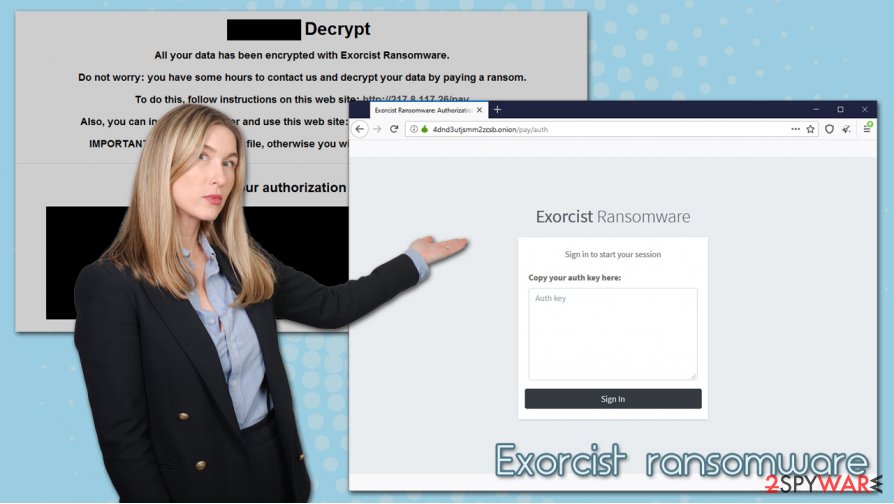 Exorcist ransomware virus Exorcist ransomware virus