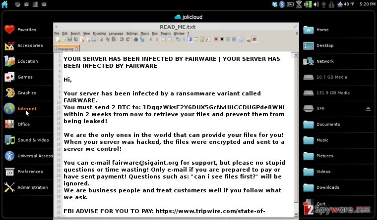 FairWare attacks Linux OS users FairWare attacks Linux OS users