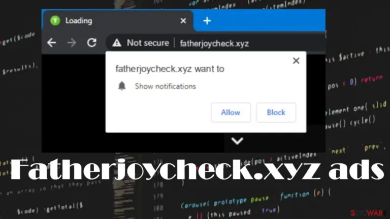 Fatherjoycheck.xyz ads