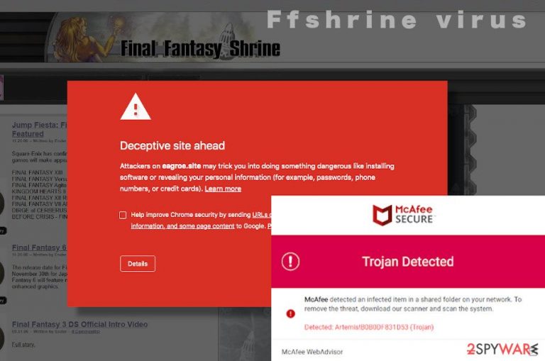 Ffshrine cyber infection