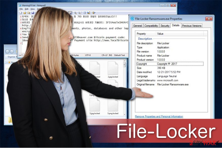 File-Locker ransomware illustration File-Locker ransomware illustration