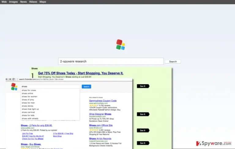New homepage set by Findwide browser hijacker