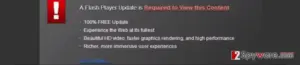 Fake Flash Player update