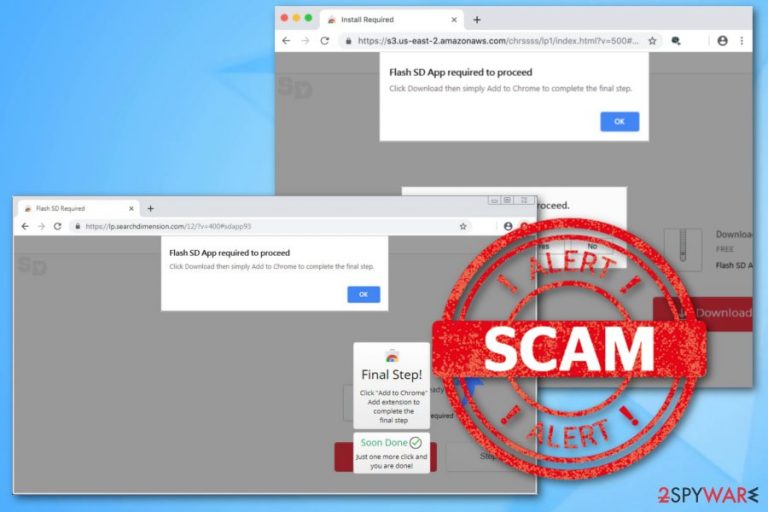 Flash SD App required to proceed scam Flash SD App required to proceed scam