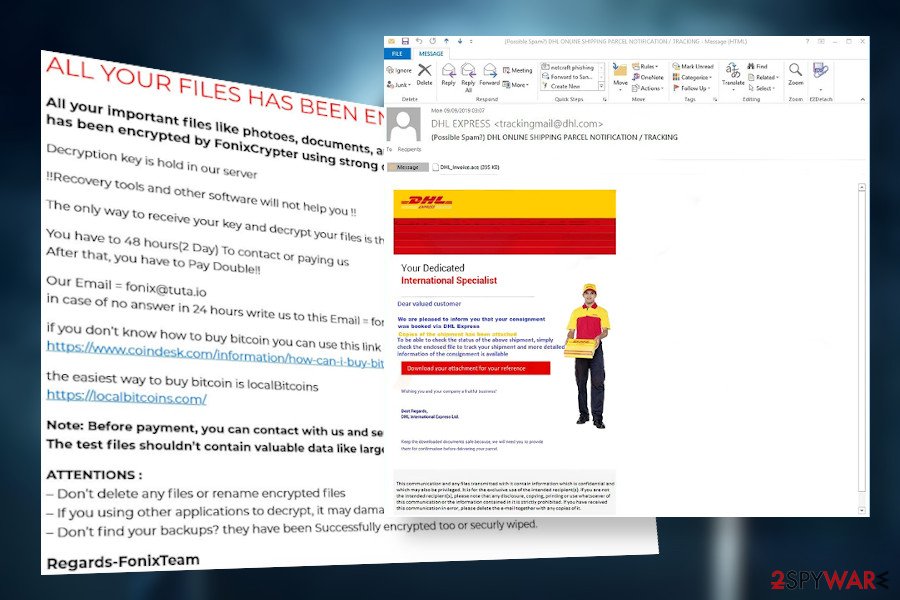 Fonix ransomware spam Fonix ransomware spam