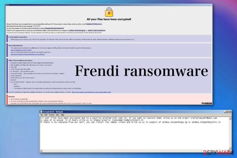 Frendi ransomware Frendi ransomware