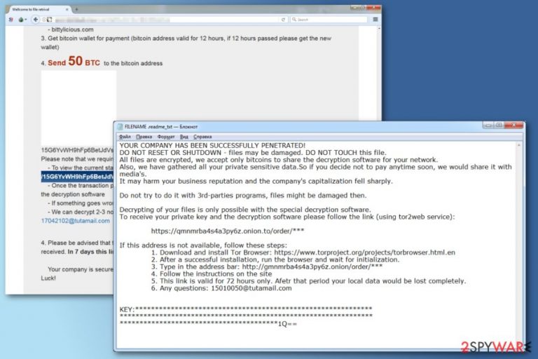 Image of FriedEx ransomware ransom notes Image of FriedEx ransomware ransom notes