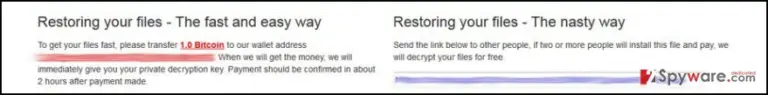 suggestion to distribute ransomware