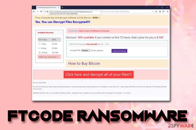 FTCODE ransomware