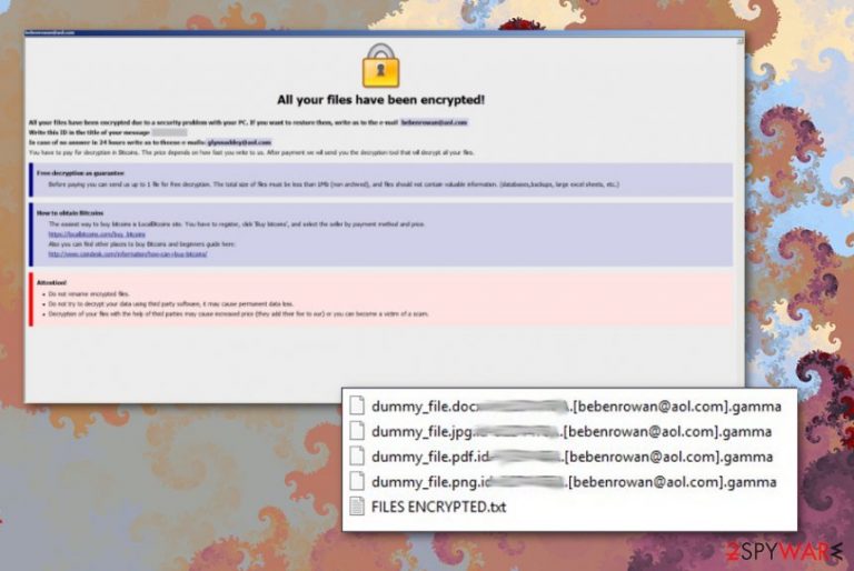 Gamma ransomware Gamma ransomware