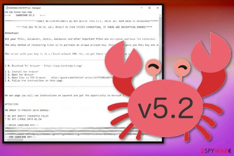 GandCrab 5.2 GandCrab 5.2