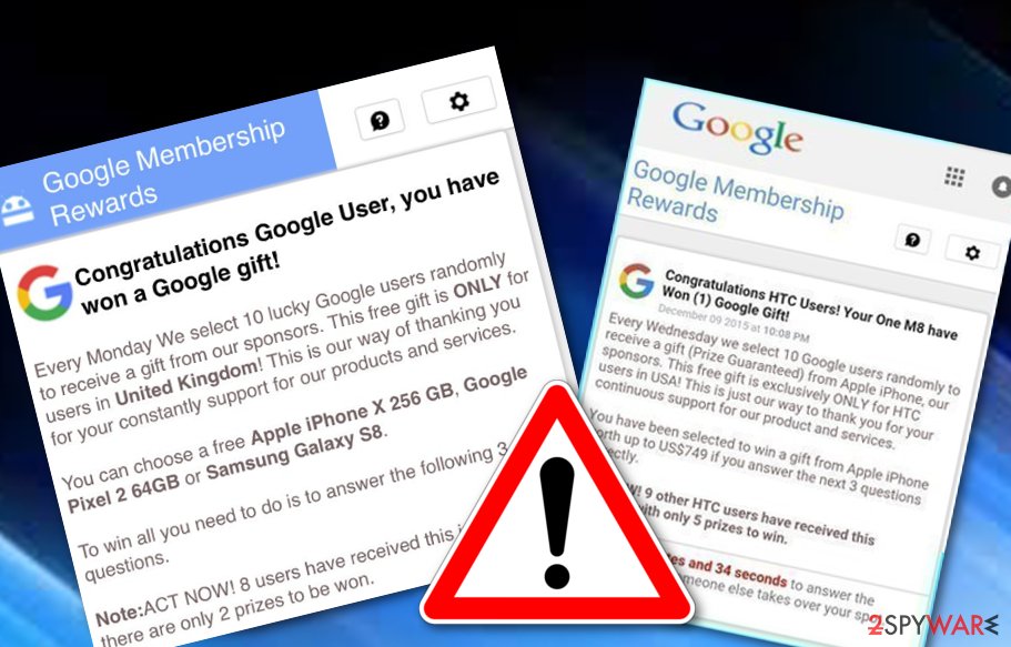 Google Membership Rewards scam Google Membership Rewards scam