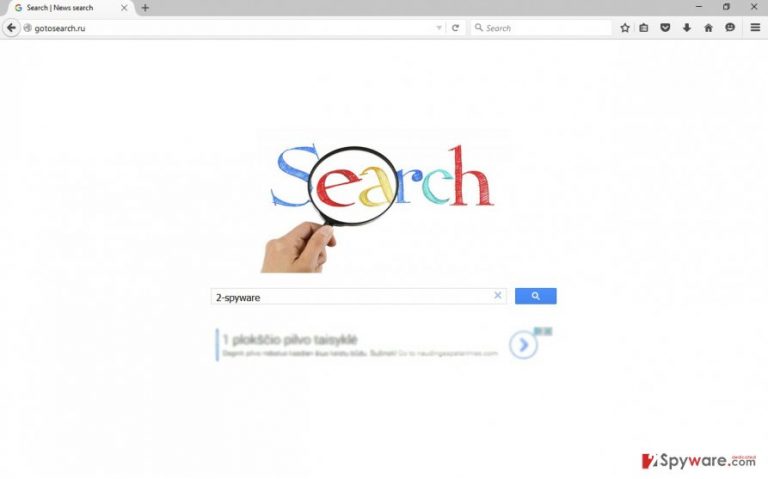 The picture of Gotosearch.ru virus The picture of Gotosearch.ru virus