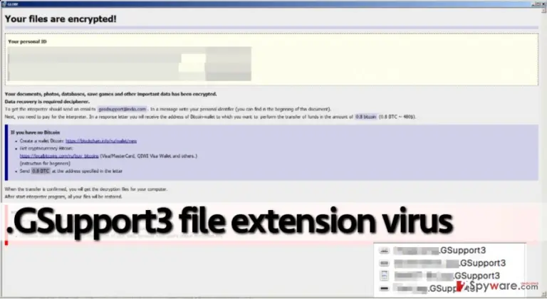 .GSupport3 file extension virus