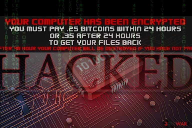 Image of the Hacked virus Image of the Hacked virus