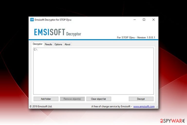 Hets ransomware decryptor