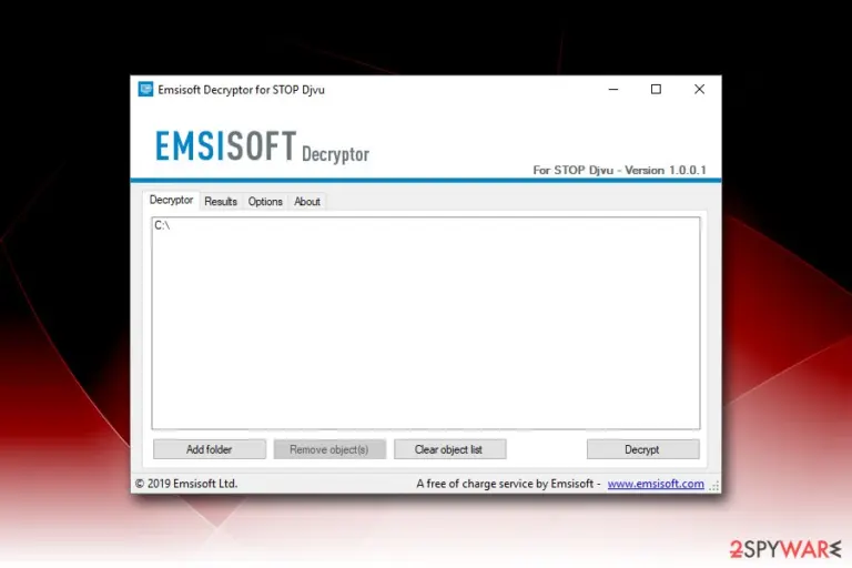 Hets ransomware decryptor