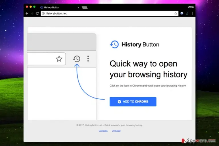 History Button virus