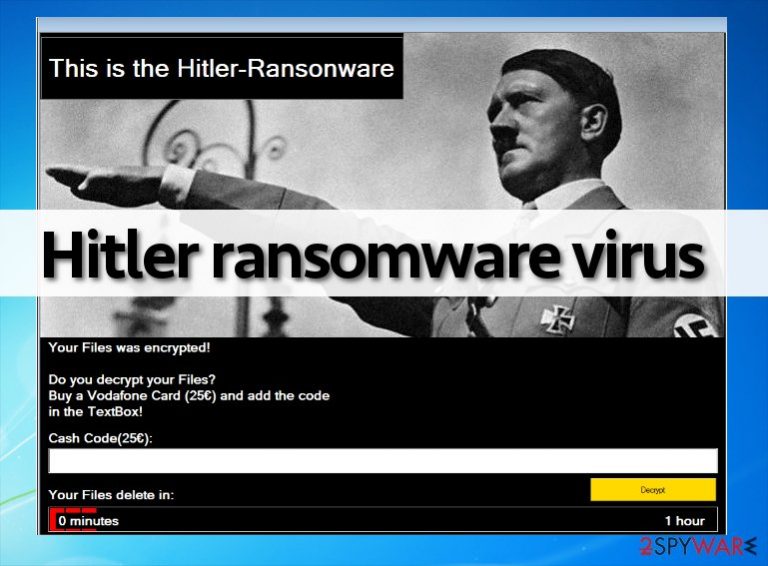 Hitler ransomware lock screen Hitler ransomware lock screen