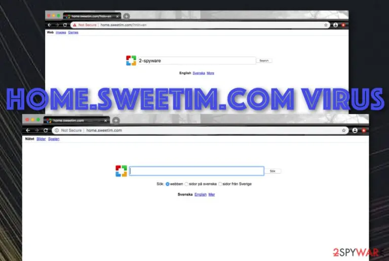 Home.sweetim.com potentially unwanted program