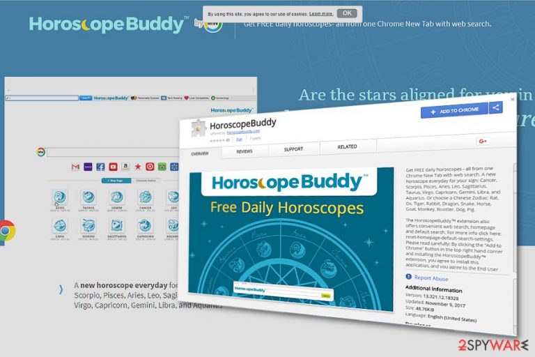 The picture illustrating Horoscope Buddy Toolbar