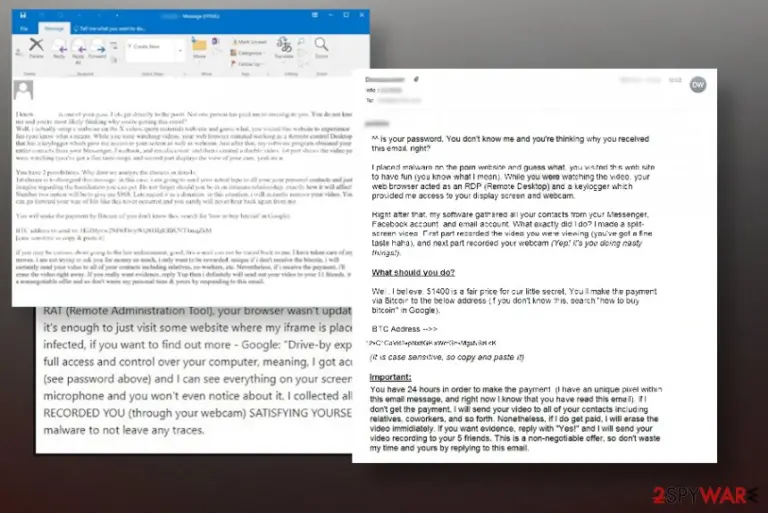 I know your password email virus