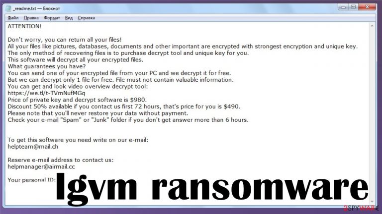 Igvm ransomware Igvm ransomware