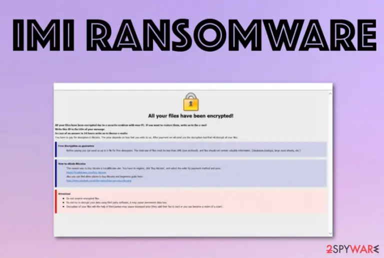 IMI ransomware virus